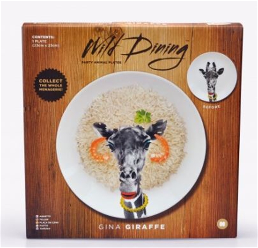 Mustard – Wild Dining – Gina Giraffe Ceramic Dinner Plate/Product Detail/Homewares