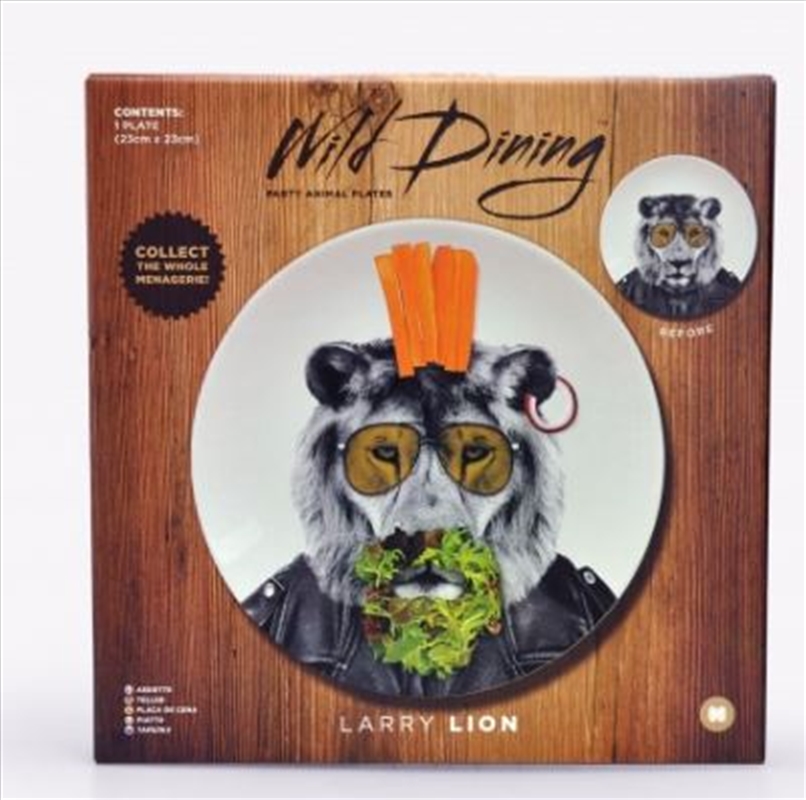 Mustard – Wild Dining – Larry Lion Ceramic Dinner Plate/Product Detail/Homewares