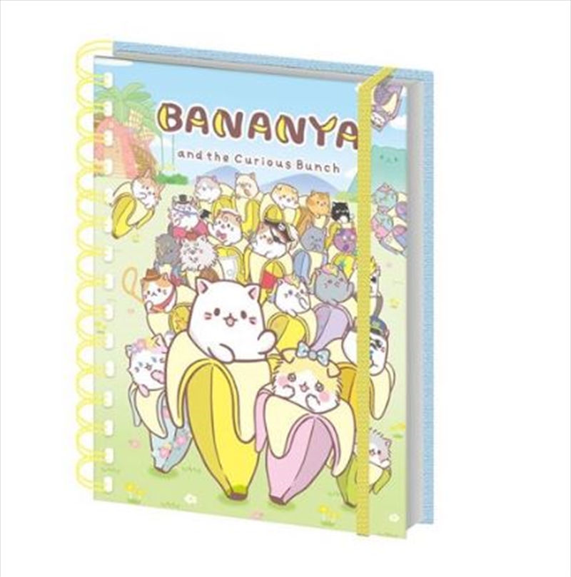 Bananya - The Curious Bunch -A5 Wiro Notebook/Product Detail/Stationery