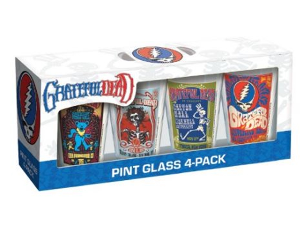 Grateful Dead Tour Pint 4-Pack/Product Detail/Glasses, Tumblers & Cups