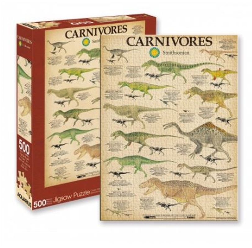 Smithsonian – Carnivore Dinosaurs 500 Piece Puzzle/Product Detail/Jigsaw Puzzles