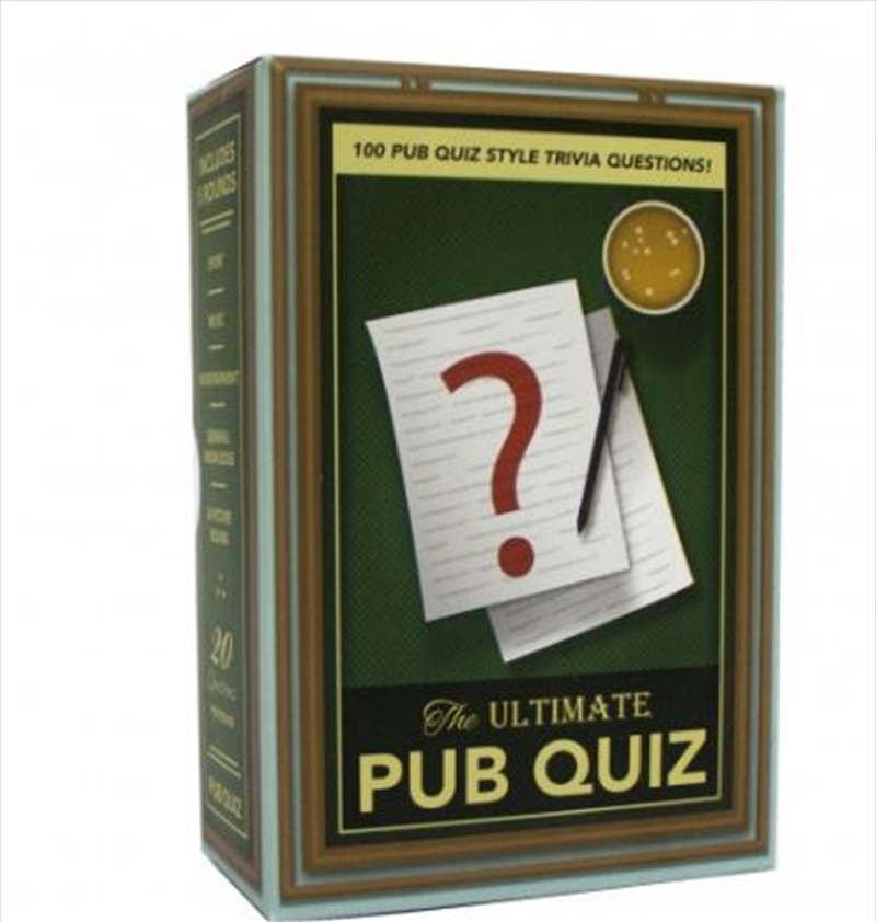 Ultimate Pub Quiz Trivia/Product Detail/Card Games