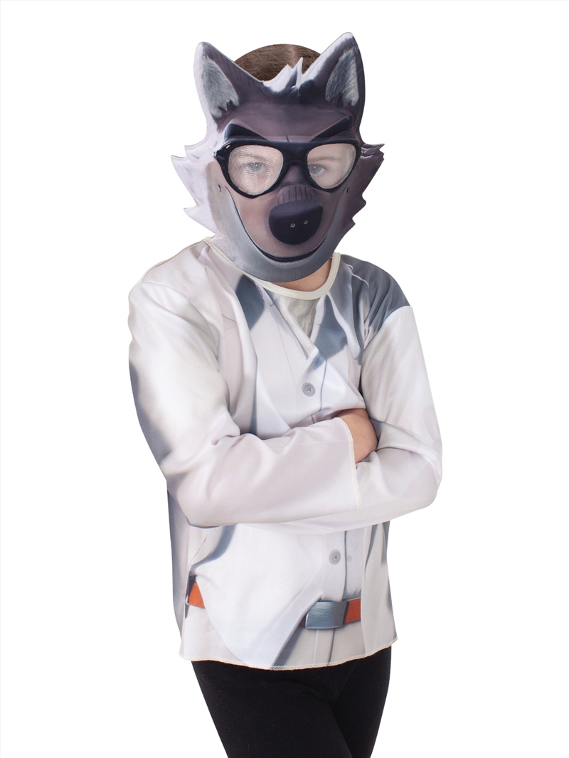 Bad Guys Mr Wolf Costume Top & Mask - Size 6-8/Product Detail/Costumes