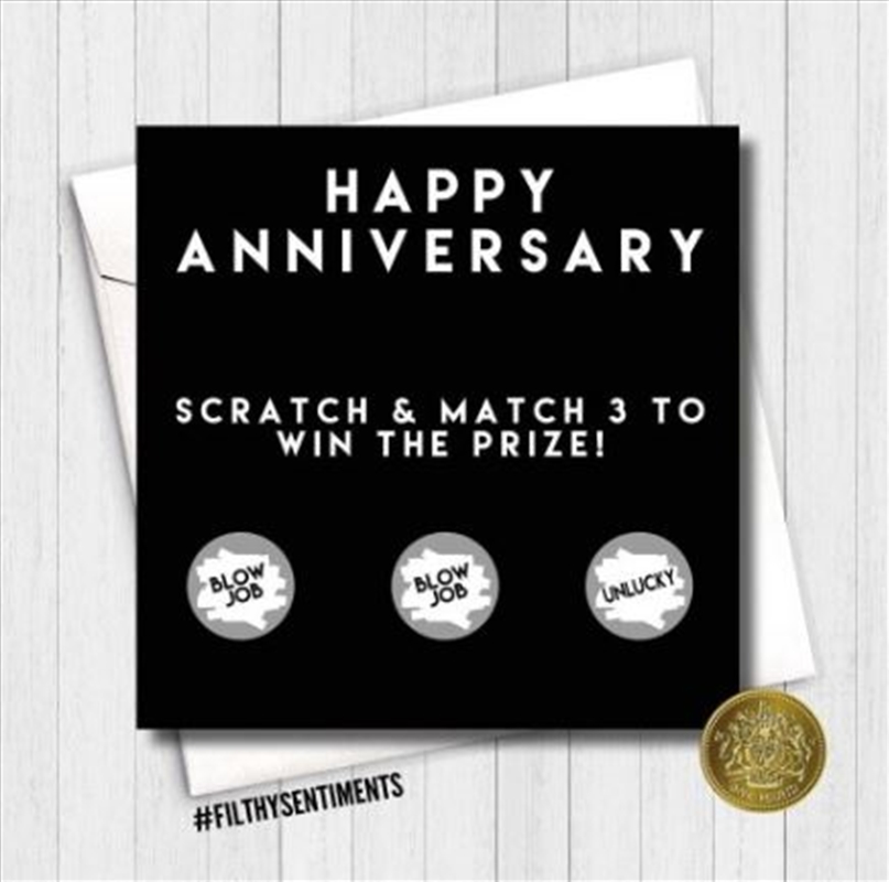 Filthy Sentiments – Anniversary Scratch Card/Product Detail/Stationery