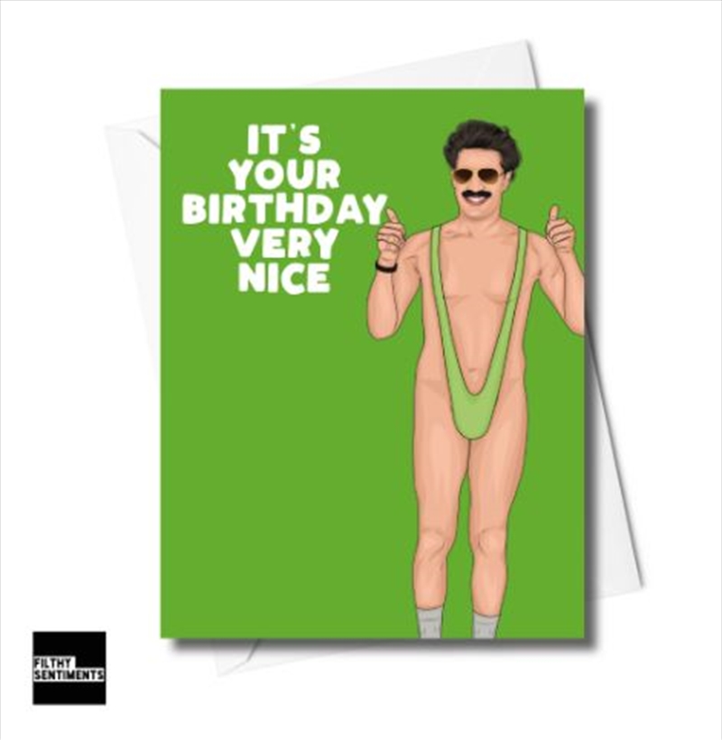 Filthy Sentiments – Borat Birthday Card/Product Detail/Stationery