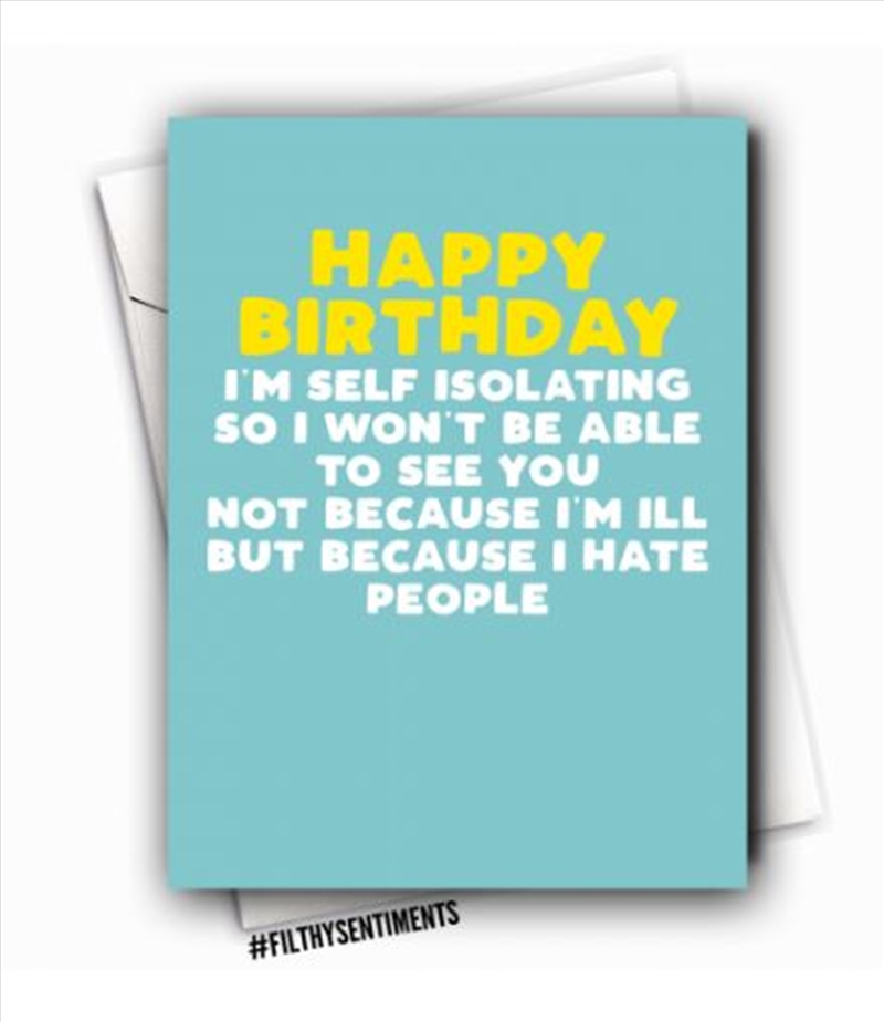 Filthy Sentiments – I Hate People Card/Product Detail/Stationery