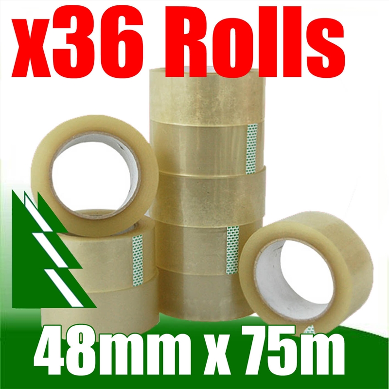 Moofer Adhesive Clear Packaging Tape 48mm x 75meter 45um (36 Rolls)/Product Detail/Stationery