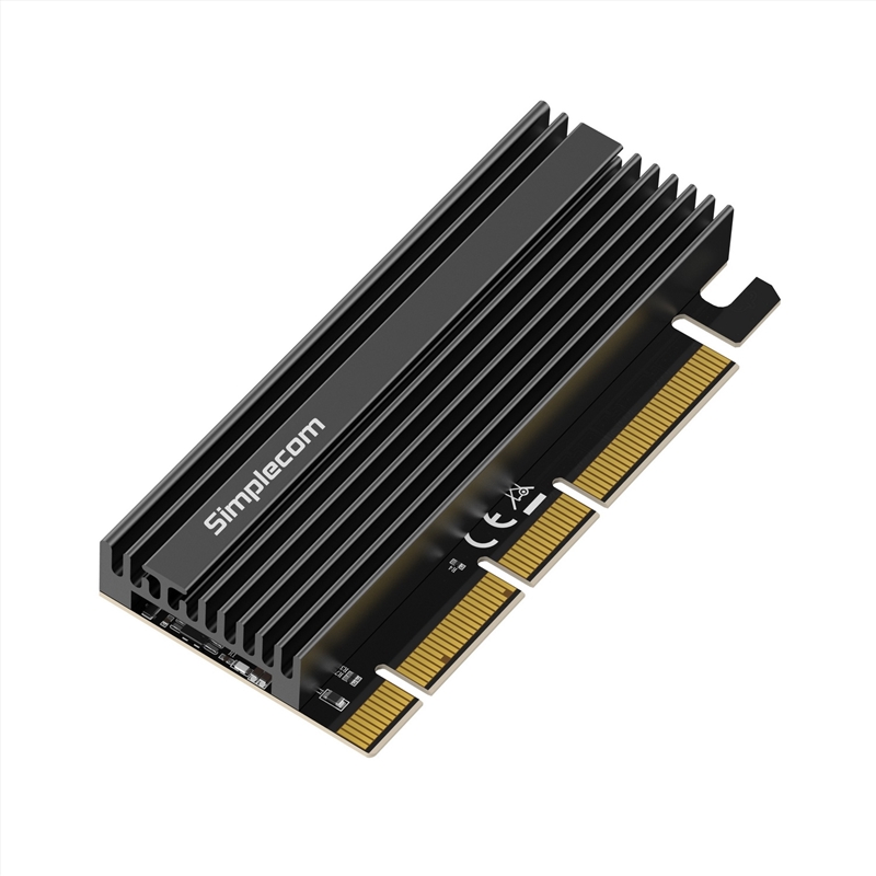 Simplecom EC415B NVMe M.2 SSD to PCIe x4 x8 x16 Expansion Card with Aluminium Heat Sink Black/Product Detail/Electronics