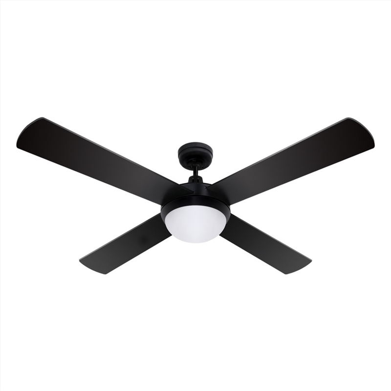 Devanti 52'' Ceiling Fan w/Light w/Remote Timer - Black/Product Detail/Appliances