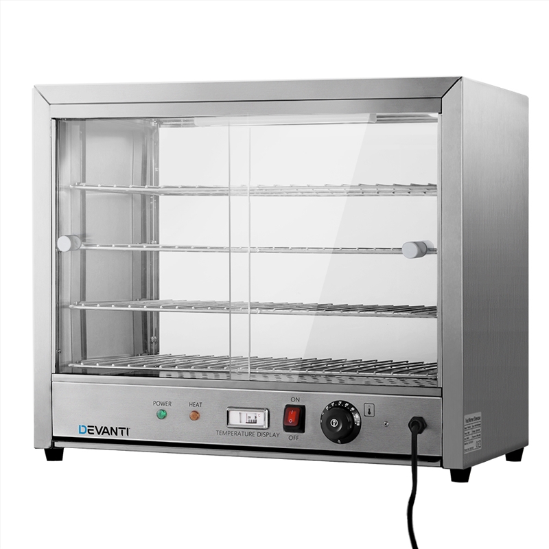 Devanti Commercial Food Warmer Electric Pie Hot Display Showcase Cabinet 4 Tier/Product Detail/Appliances