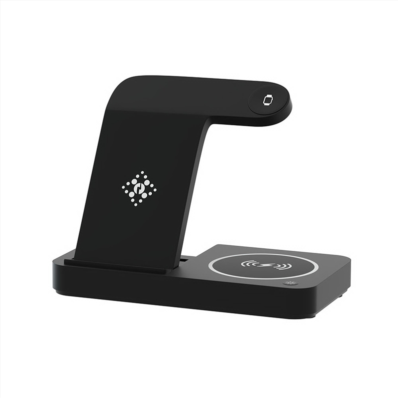 Devanti 4-in-1 Wireless Charger Station Fast Charging for Phone Black/Product Detail/Electronics