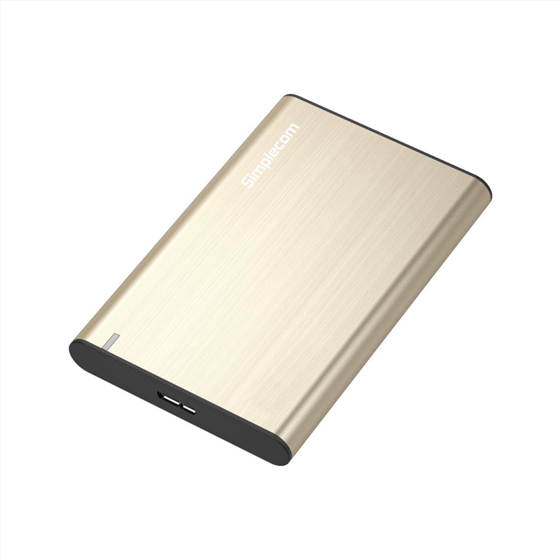 Simplecom SE211 Aluminium Slim 2.5'' SATA to USB 3.0 HDD Enclosure Gold/Product Detail/Electronics