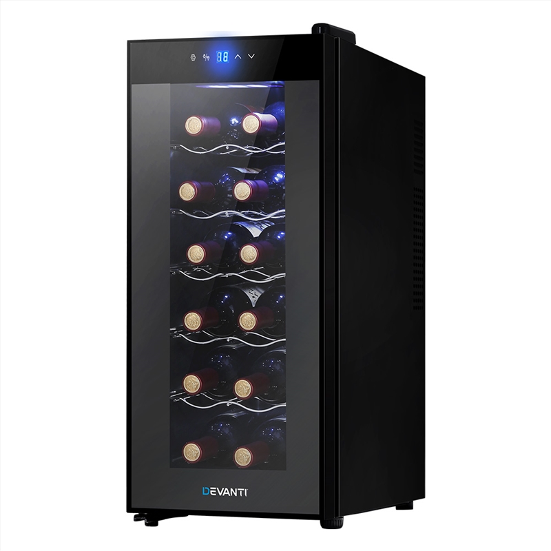 Devanti Wine Cooler 12 Bottle Thermoelectric Fridge Storage Chiller/Product Detail/Appliances