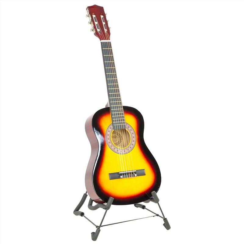 Karrera 34in Acoustic Wooden Childrens Guitar - Sunburst/Product Detail/String Instruments