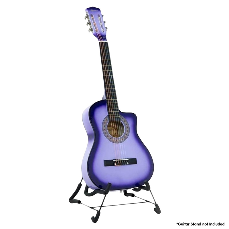 Karrera 38in Cutaway Acoustic Guitar with guitar bag - Purple Burst/Product Detail/String Instruments