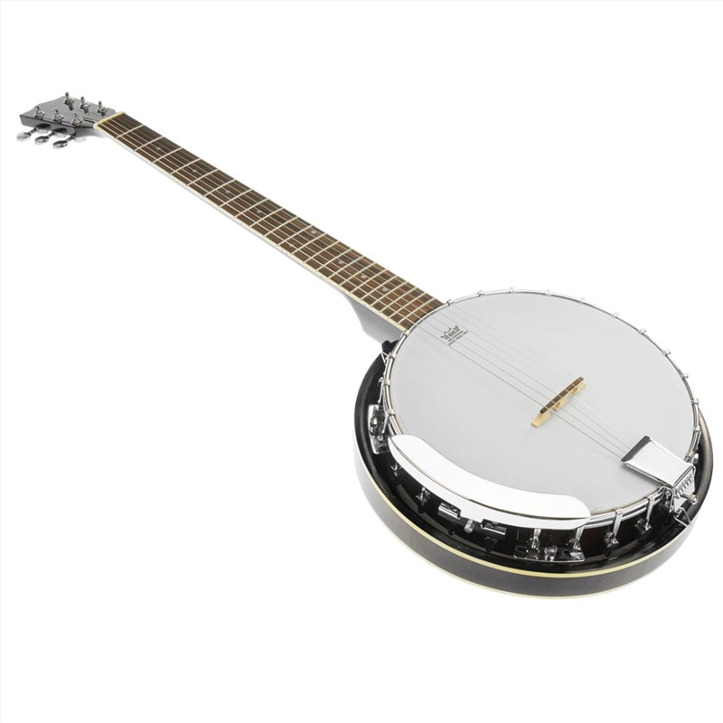 Karrera 6 String Resonator Banjo -  Black/Product Detail/String Instruments