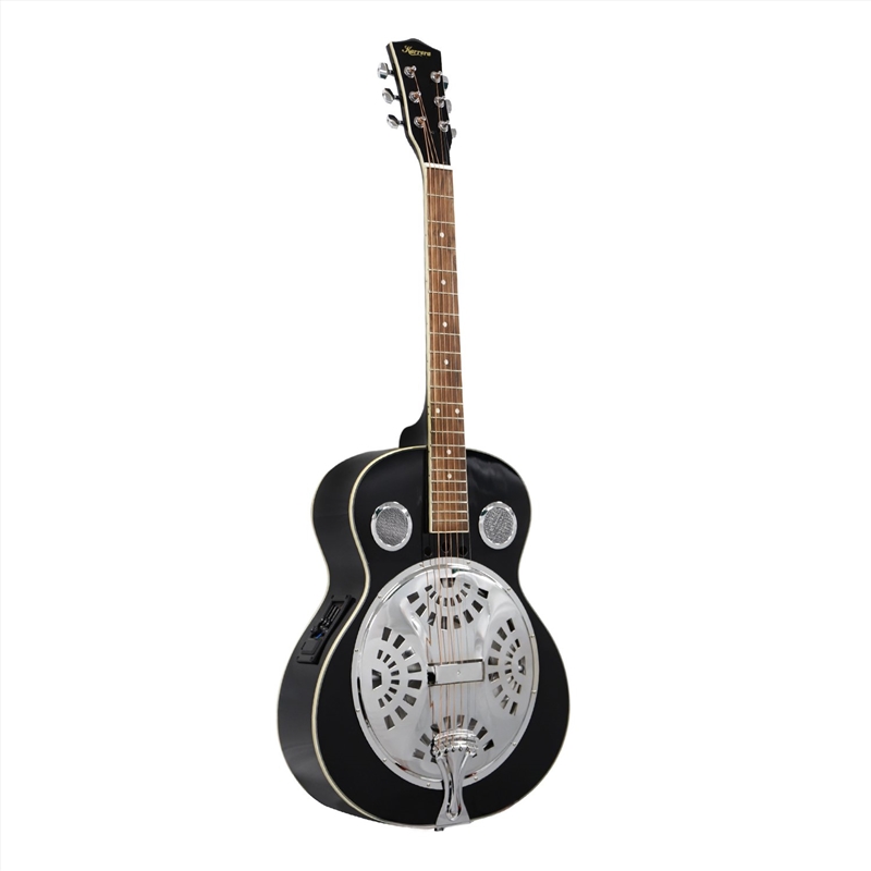 Karrera 40in Resonator Guitar - Black/Product Detail/String Instruments