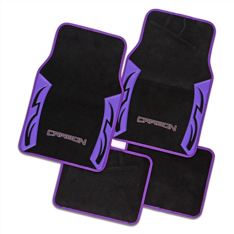 Carpet Mat Set. Set of 4. CARBON Purple/Product Detail/Outdoor