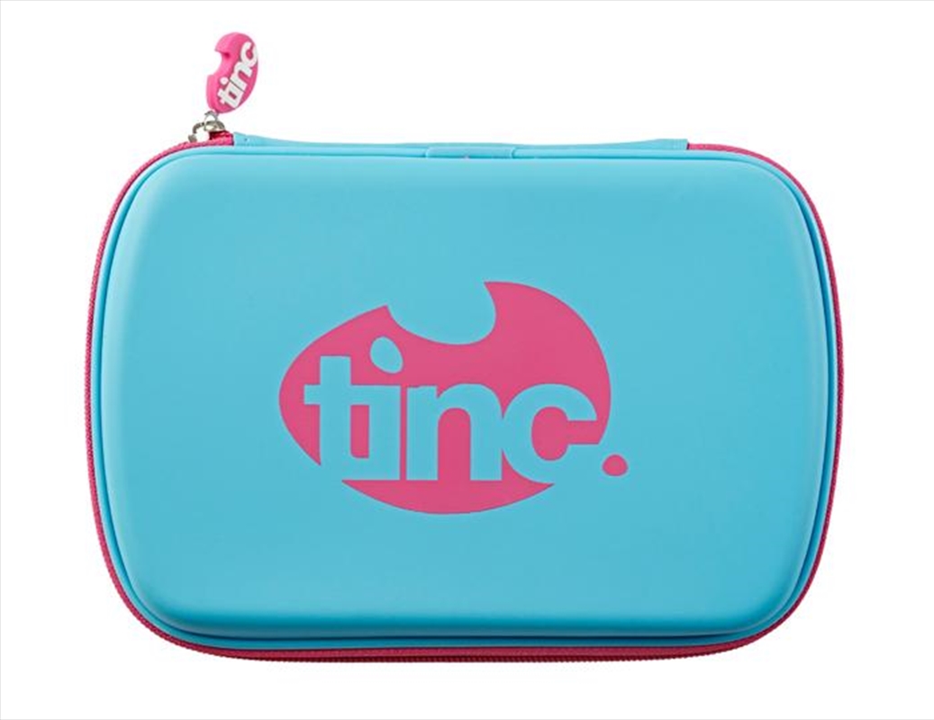 Tinc Two-Colour Hard Top Pencil Case : Blue With Pink Zip/Product Detail/Pencil Cases