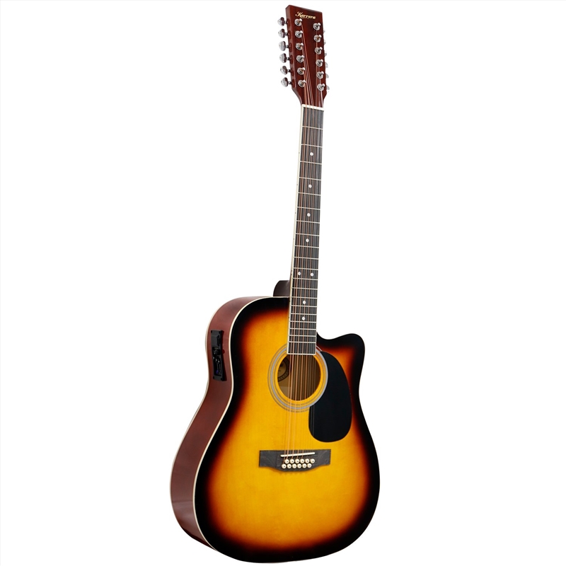 Karrera Acoustic Guitar 12-String with EQ - Sunburst/Product Detail/String Instruments