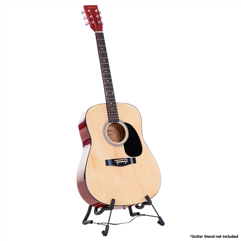 Karrera 41in Acoustic Wooden Guitar with Bag - Natural/Product Detail/String Instruments