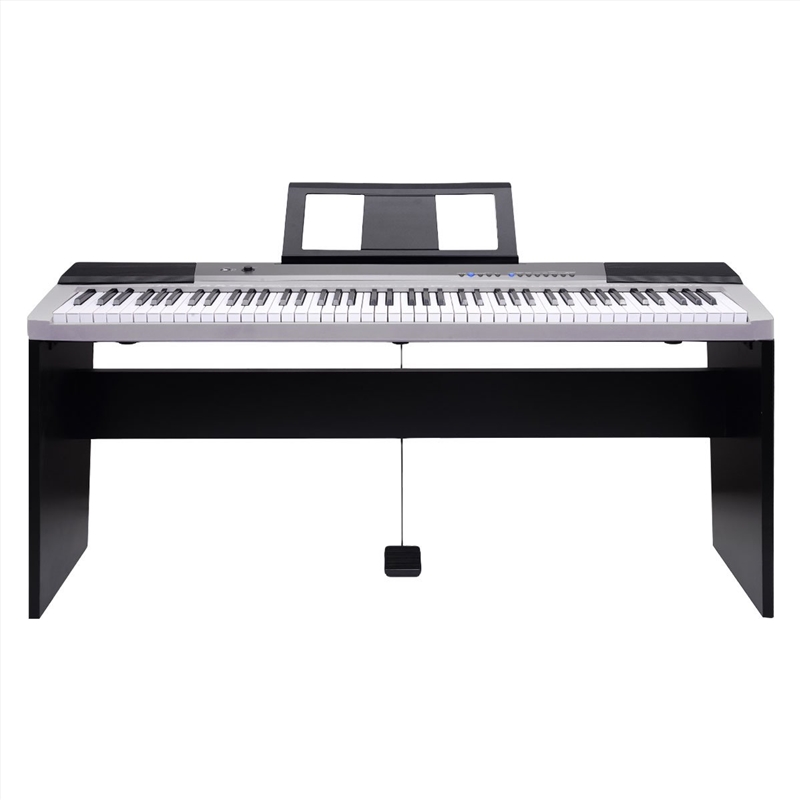 Karrera 88 Keys Electronic Keyboard Piano with Stand Silver/Product Detail/Piano & Keyboards