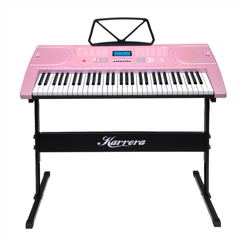 Karrera 61 Keys Electronic Keyboard Piano Music with Stand - Pink/Product Detail/Piano & Keyboards