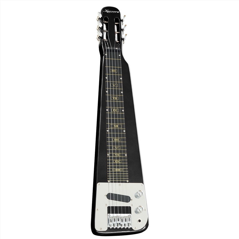 Karrera 29in 6-String Lap Steel Hawaiian Guitar - Black/Product Detail/String Instruments