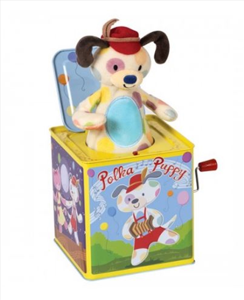 Schylling – Polka Puppy Jack In Box/Product Detail/Toys