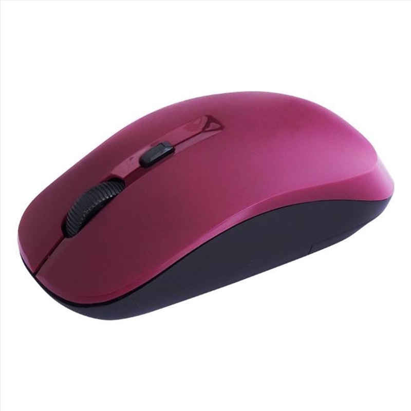 CLiPtec SMOOTH MAX 1600DPI 2.4GHZ WIRELESS OPTICAL MOUSE - Maroon/Product Detail/Electronics