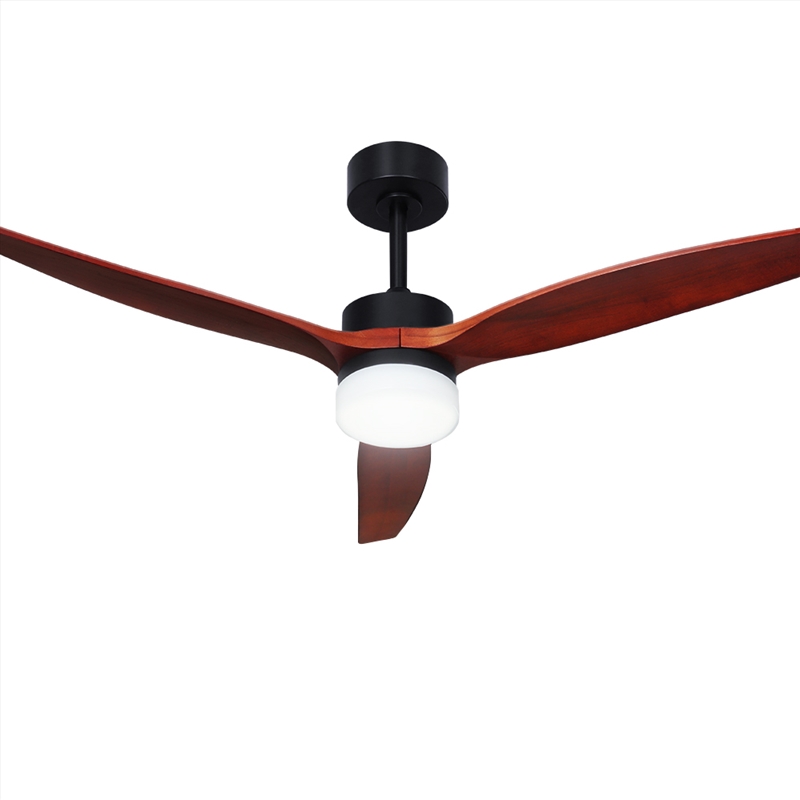 Devanti 52'' Ceiling Fan LED Light Remote Control Wooden Blades Dark Wood Fans/Product Detail/Appliances