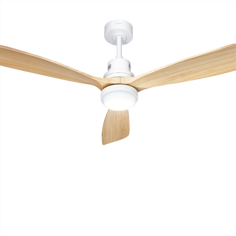 Devanti 52'' Ceiling Fan LED Light Remote Control Wooden Blades Timer Fans/Product Detail/Appliances