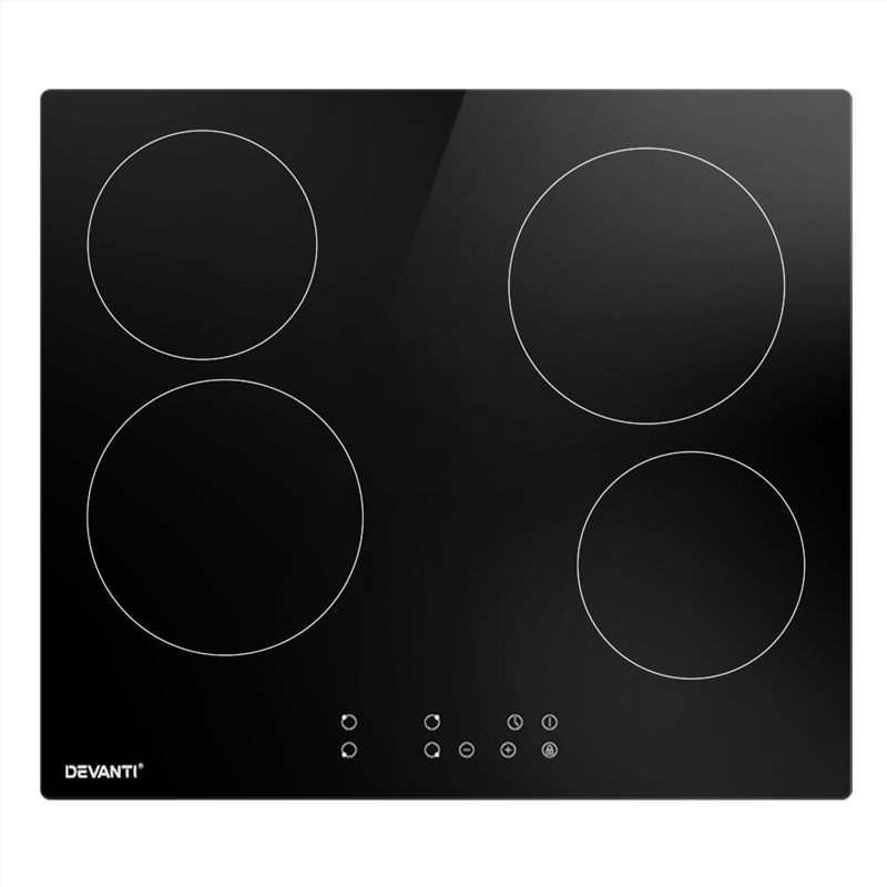 Devanti Ceramic Cooktop 60cm Electric Cooker 4 Burner Stove Hob Touch Control/Product Detail/Kitchenware