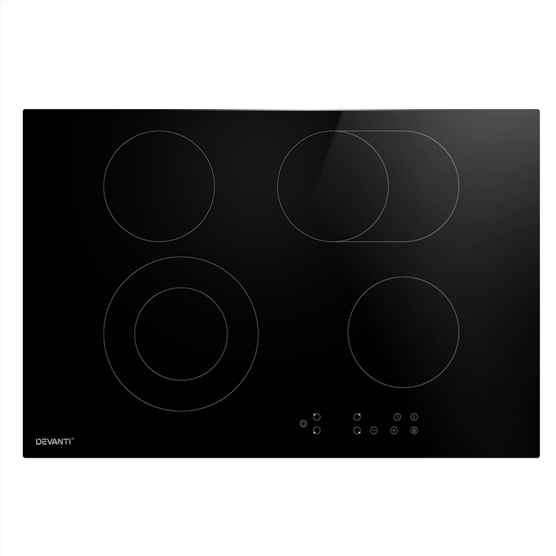 Devanti Ceramic Cooktop 77cm Electric Cooker 4 6 Burner Stove Hob Touch Control/Product Detail/Appliances