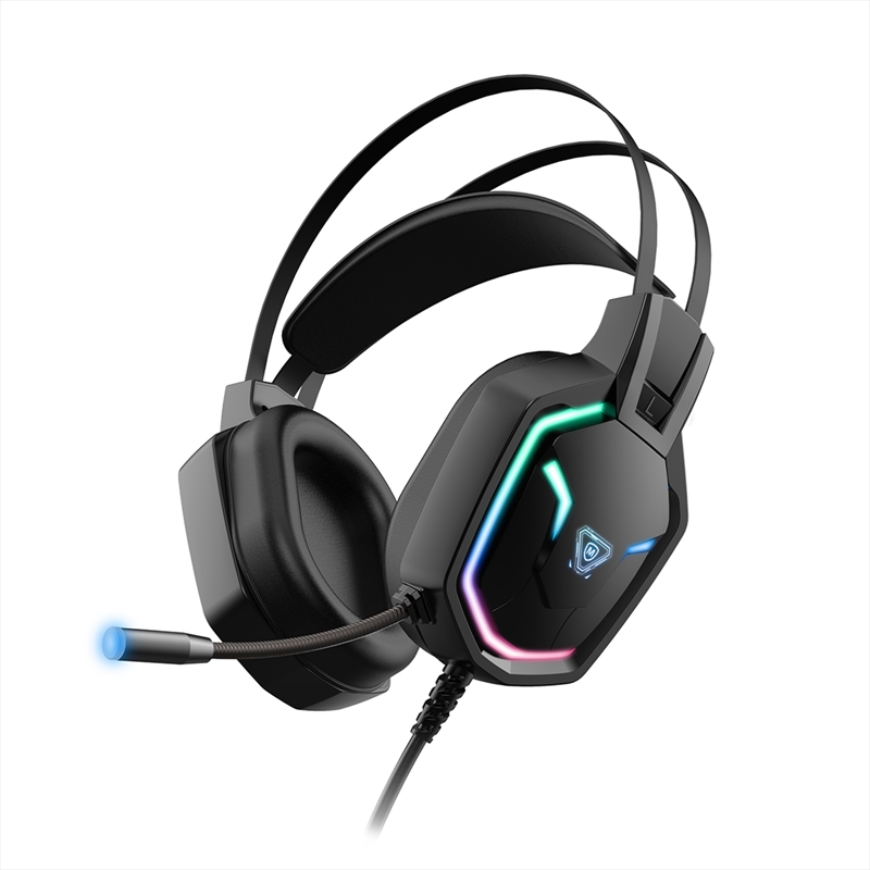 7.1 Surround RGB Gaming Headset Automatic Adjustment Headband Rainbow Light/Product Detail/Headphones