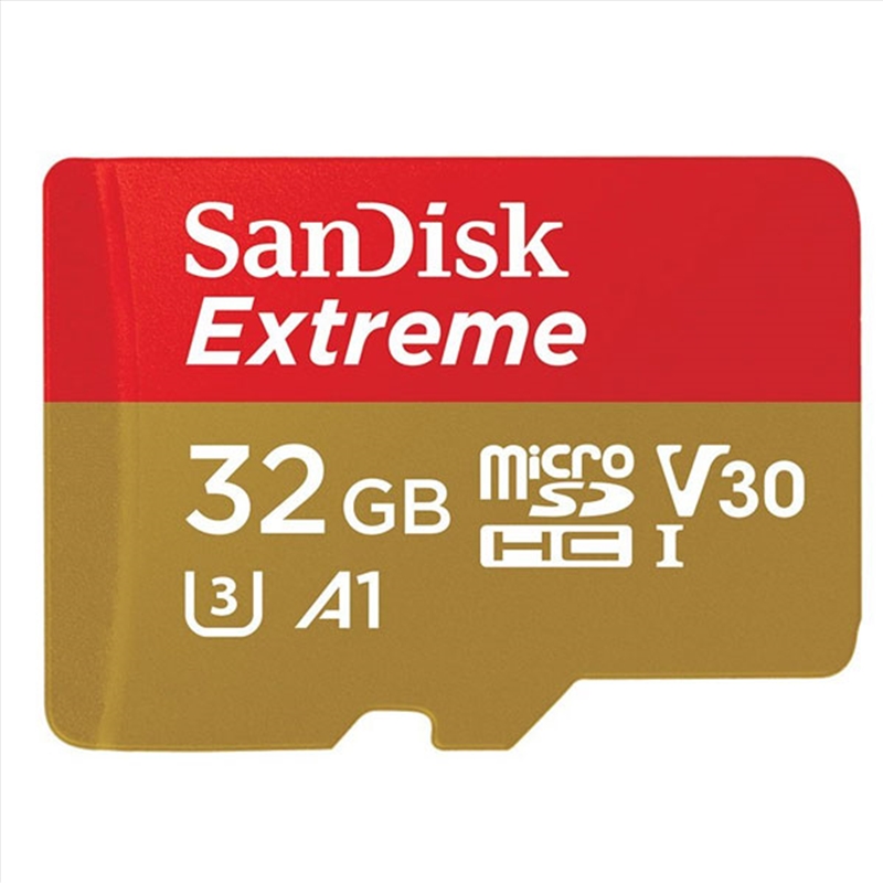 SANDISK SDSQXAF-032G-GN6MN 32GB MICRO SDHC EXTREME A1 V30, UHS-I/ U3, 100MB/s ,NO  SD ADAPTER/Product Detail/Electronics