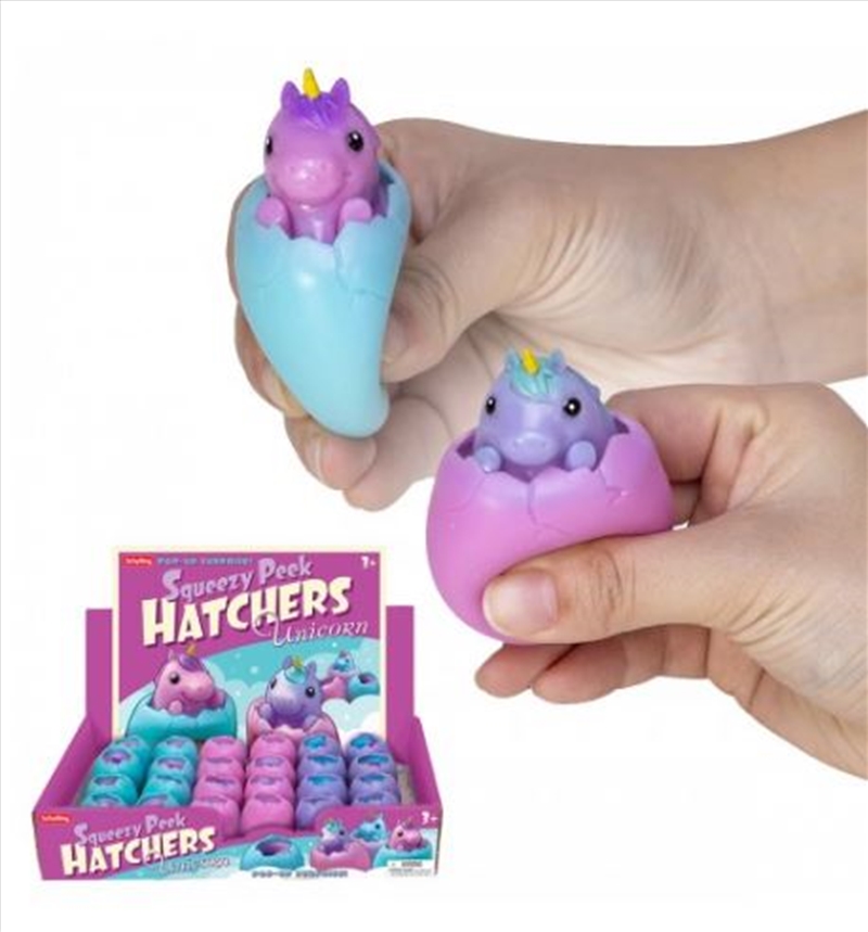 Schylling – Unicorn – Squeezy Peek Hatcher (SENT AT RANDOM)/Product Detail/Stress & Squishy