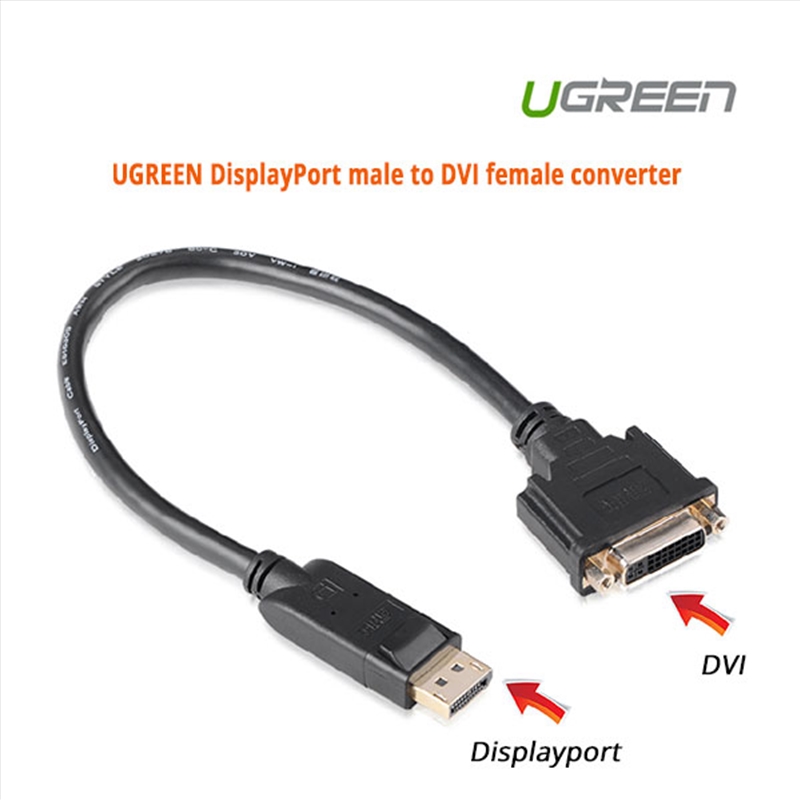 UGREEN DisplayPort male to DVI female converter (20405)/Product Detail/Electronics