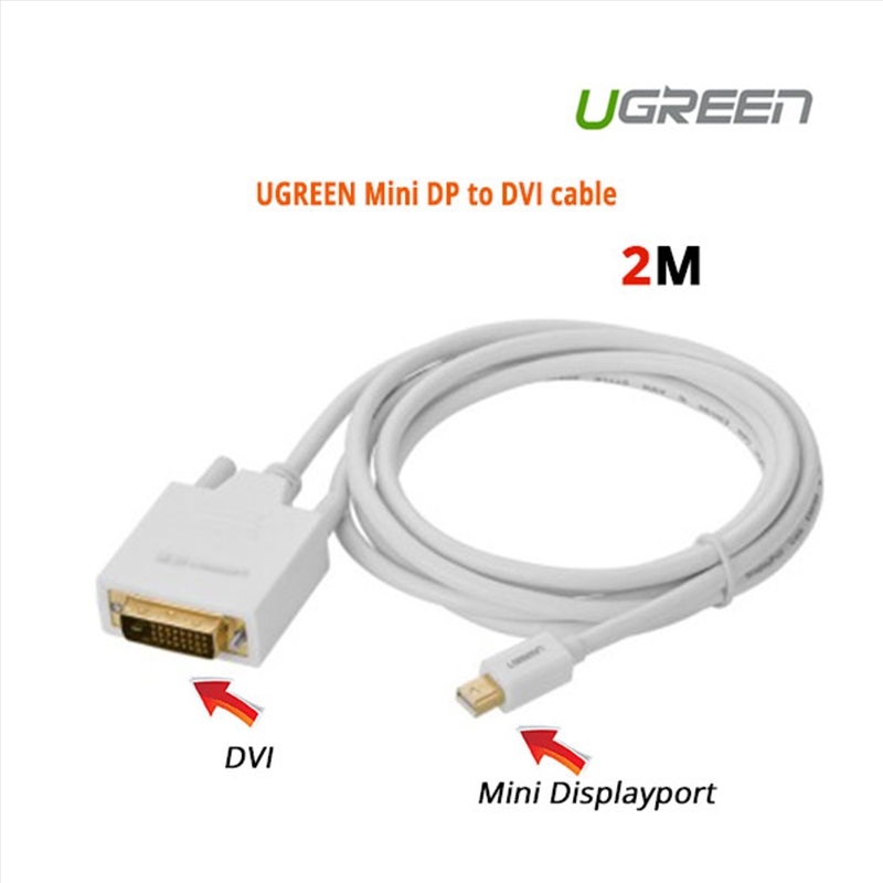 UGREEN Mini DP to DVI cable 2M/Product Detail/Electronics