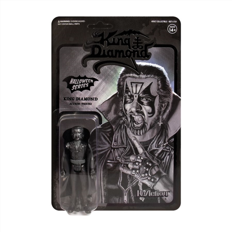 King Diamond - King Diamond None More Black Series ReAction 3.75" Action Figure/Product Detail/Figurines