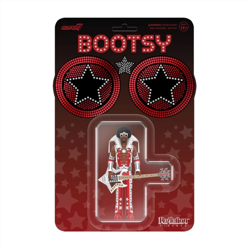 Bootsy Collins - Bootsy Collins (Red & White) ReAction 3.75" Action Figure/Product Detail/Figurines