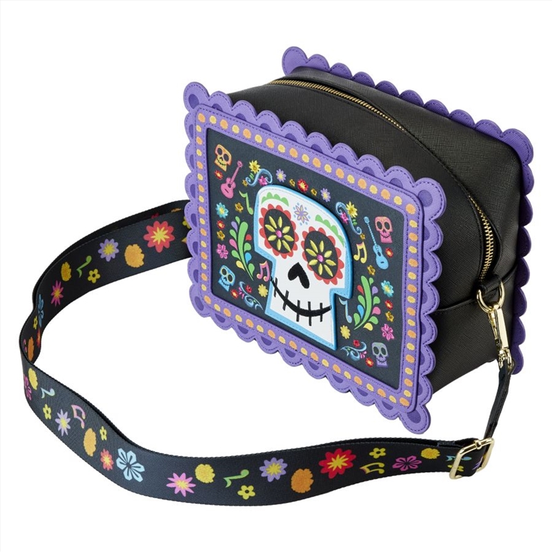 Loungefly Coco - Miguel Calavera Floral Skull Crossbody Bag/Product Detail/Bags