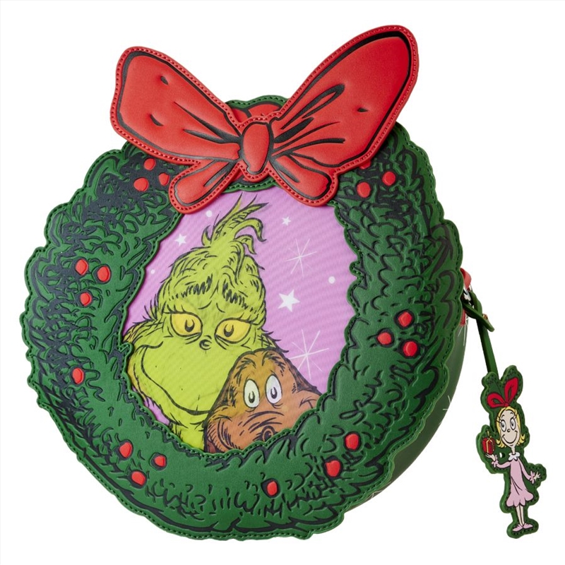 Loungefly Dr Seuss - Dr. Seuss' How the Grinch Stole Christmas! Wreath Crossbody/Product Detail/Bags