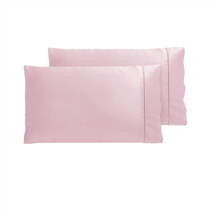 Accessorize 300TC Deluxe Essentials Satin Standard Pillowcases Blush/Product Detail/Manchester