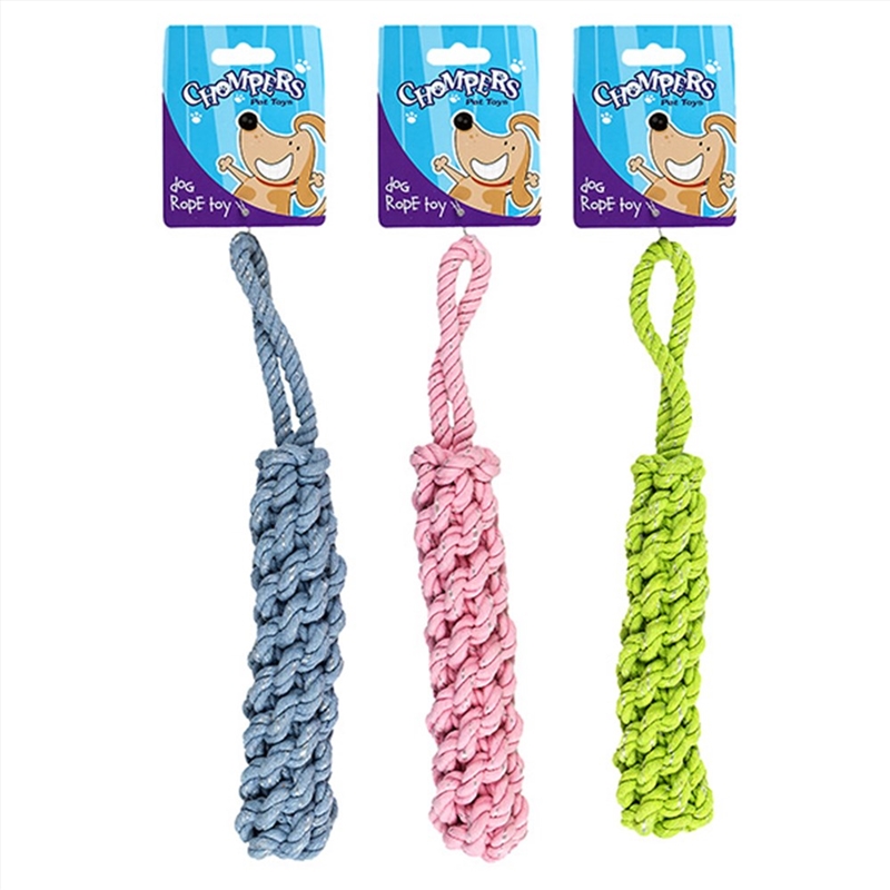 Chompers Dog Toy Rope Braided 30cm-(1pc Random Colour)/Product Detail/Pet Accessories