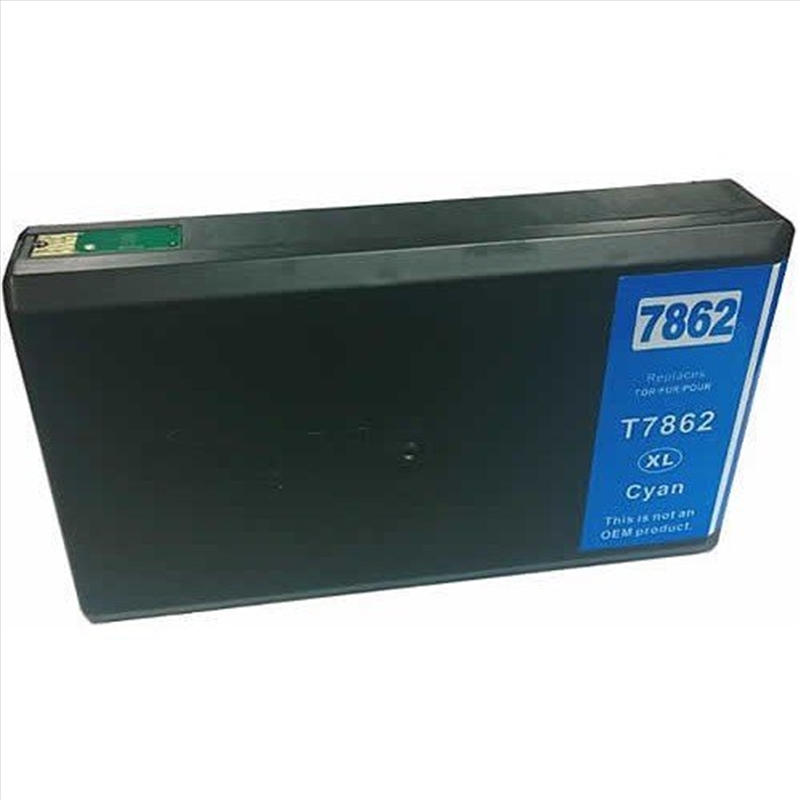 Compatible Premium Ink Cartridges T7862XL High Yield Cyan  Inkjet Cartridge - for use in Epson Print/Product Detail/Stationery