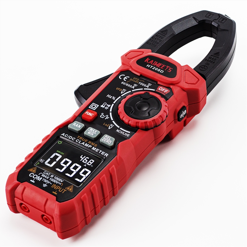 KAIWEETS HT208D Inrush Clamp Meter 1000A True RMS AC/DC Current Amp Meter/Product Detail/Outdoor