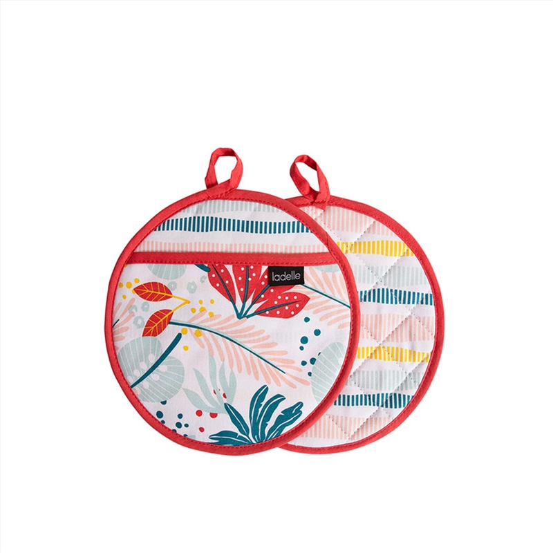 Ladelle Zest Set of 2 Pot Holders 21 x 21 cm/Product Detail/Homewares