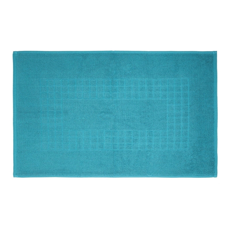 Microfiber Soft Non Slip Bath Mat Check Design (Petrol)/Product Detail/Homewares