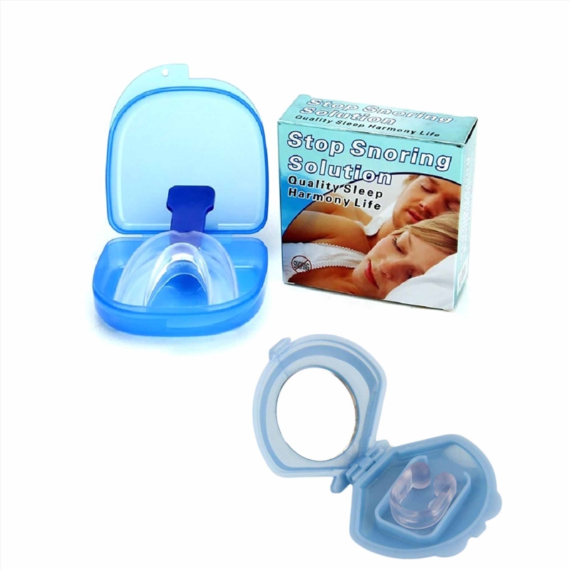 Mouthguard Mouthpiece + Nose Clip Anti Snoring Aid Sleep Breathing Device/Product Detail/Accessories